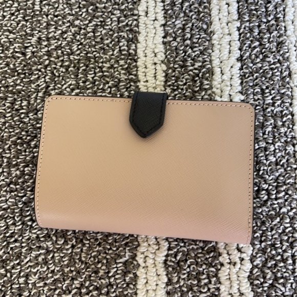 Kate Spade Staci Colorblock Medium Compact Bifold Wallet Warm Beige Multi - Picture 5 of 16